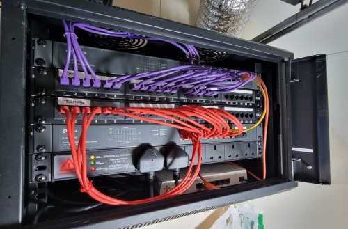an ethernet engineer expert does a data installation